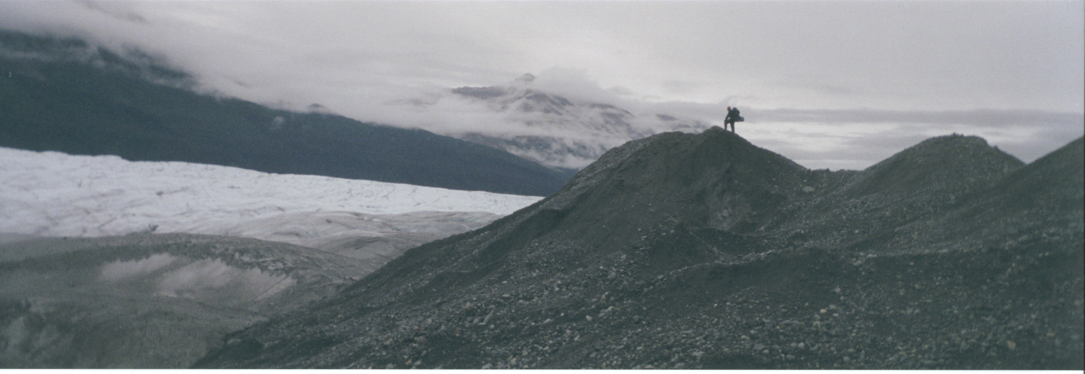 Zeev on a hill next to Root Glacier